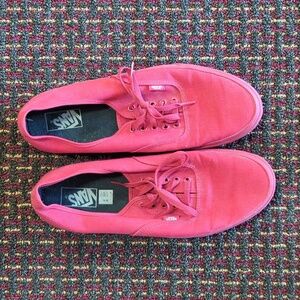 Vans Authentics Red Canvas Sneakers